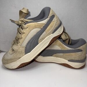 PUMA 180 Texture Lace Up  Youth Boys 2.5C Beige Sneakers Casual Shoes 39738203